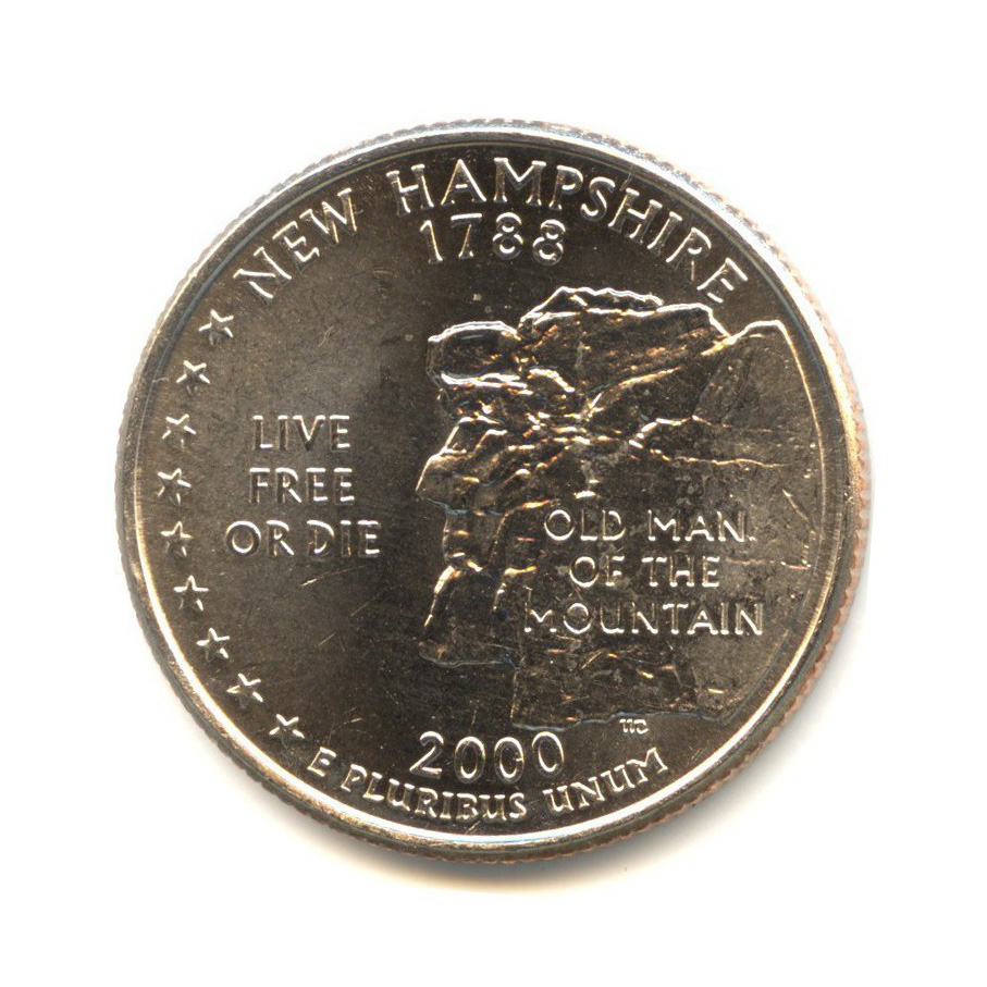 Quarter. 25 Центов Нью-Гемпшир 2000. Монета 25 центов Нью Йорк. Квотер США 2000 Maryland. 25 Центов 2000 США штаты.